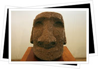 museo antropologico sebatian englert moai head piece